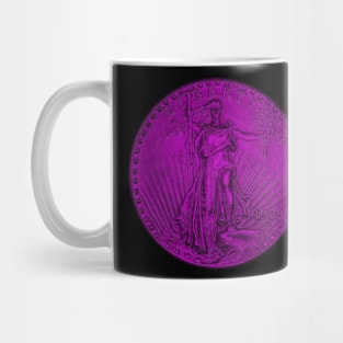 USA Liberty 1933 Coin in Pink Mug